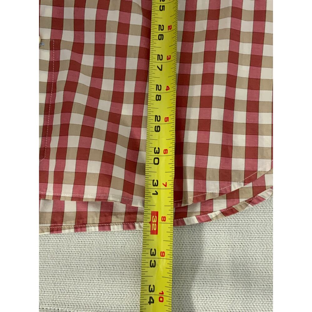 Peter Millar Checked long sleeve button down size medium - Picture 5 of 5